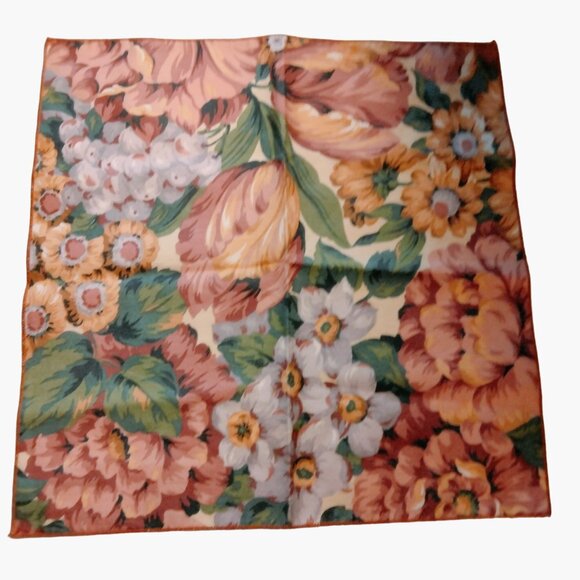 Pink Floral Print Fabric Napkins 15 x 15 Cottage Farmhouse Country Lot 4 - Picture 3 of 5